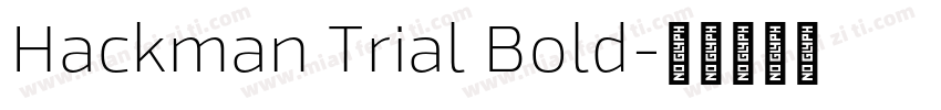 Hackman Trial Bold字体转换